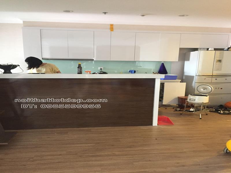 Thi công nội thất chung cư nhà anh độ-chung cư park city